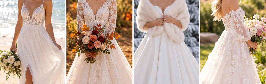 How to Choose the Right Wedding Dress for Every Season